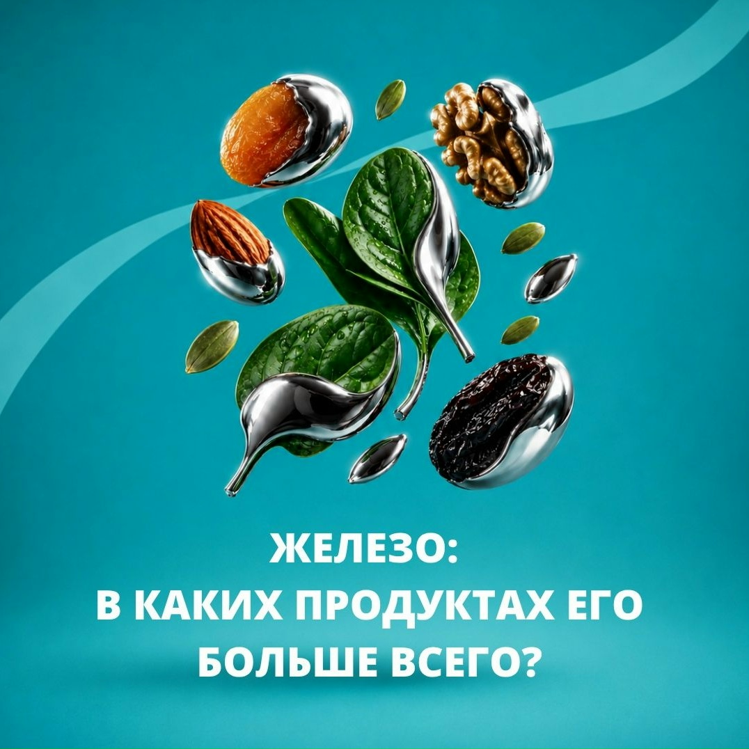 В каких продуктах больше всего железа?